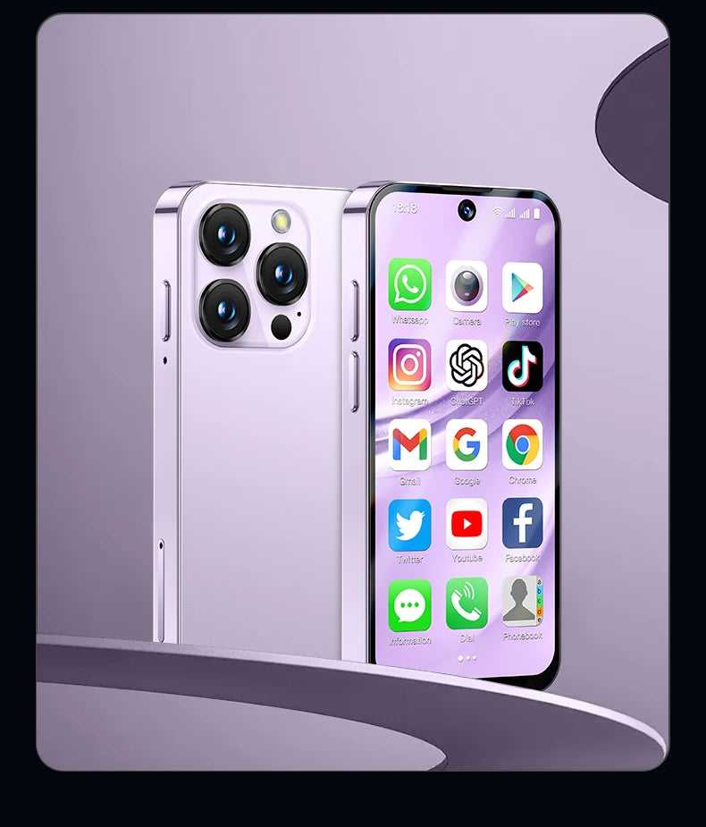 SERVO 19PRO 4G Network Mini Smartphone Android12 OS RAM 6GB ROM 128GB Play Store GPS OTG 3.88" Display 2 SIM Pocket Smart Phones
