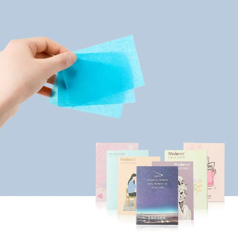 50 / 100 pcs Sheets Face Oil Blotting Paper Matting Face Wipe Tissue Facial Cleaner Face Oil Control Film Oil Absorbing Paper