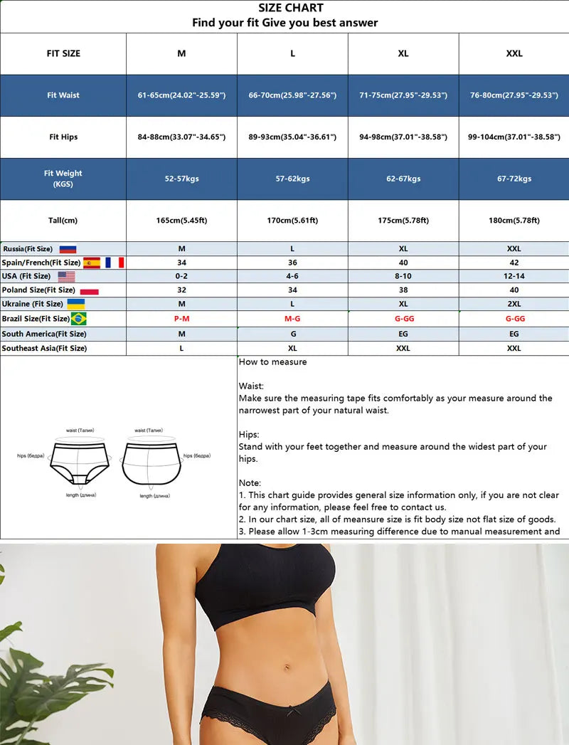 FINETOO 6Pcs/Set Women Cotton Panties Floral Lace Intimate Underwears M-XXL Trendy Patchwork Lace Briefs Female Soft Underpants