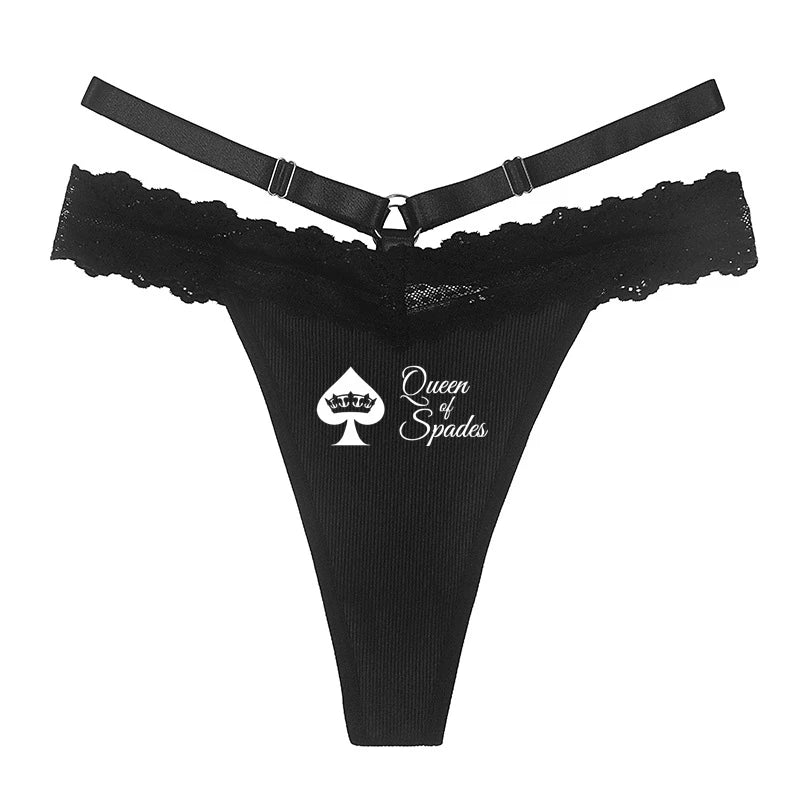 New Fashion Women's Black Lace Underwear Sexy Lingerie Ladies Thongs Hot Panties Girls Funny Underpants New Traceless G String