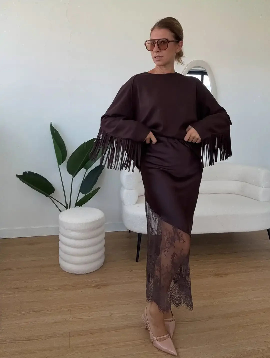 Black Lace Patchwork Mini Skirt Women Fashion Solid Sexy Mid-length Skirts Lady Elegant 2025 Party Daily Party Slim Fit Gowns