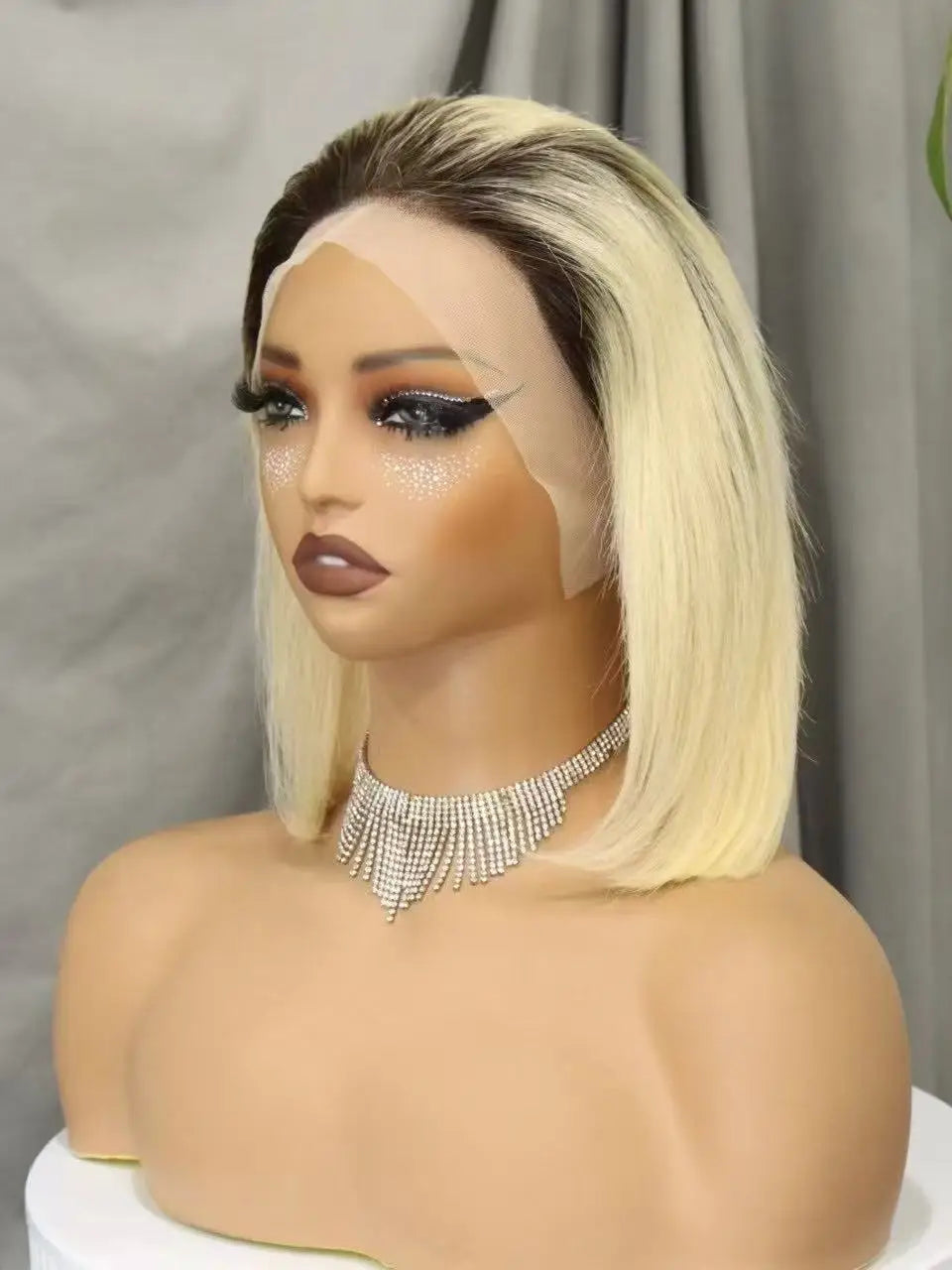 Pink Bob Wig Human Hair Wigs 250% 13x4 Transparent Lace Front Double Drawn Bone Straight Colored Bob Wigs for Black Women