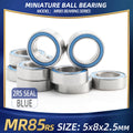 FUSHI MR85 ZZ Bearing 5x8x2.5 mm 10Pcs MR85ZZ RS 2RS MR85Open Handpiece Bearings For Video Card High Speed For Motor