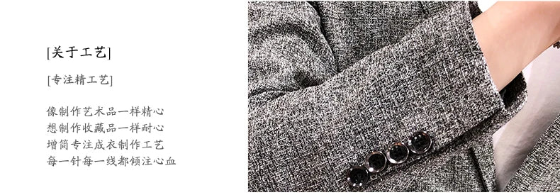 Men's Retro Casual Suit Jacket Blazers Business Formal Linen Suit Jacket High-quality Club Dress Formal Jacket Plus Size 4XL-M