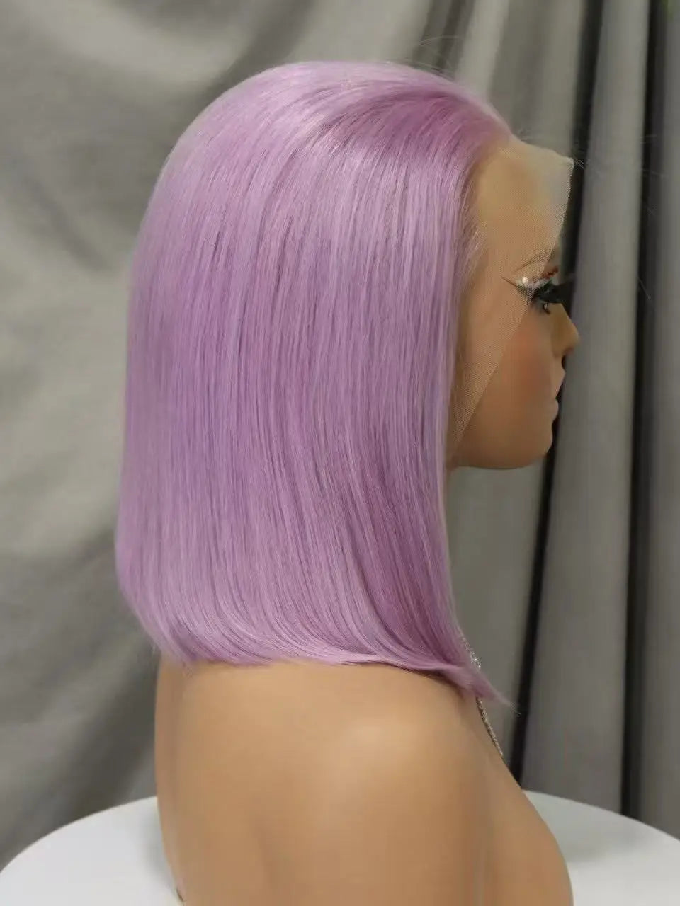 Pink Bob Wig Human Hair Wigs 250% 13x4 Transparent Lace Front Double Drawn Bone Straight Colored Bob Wigs for Black Women