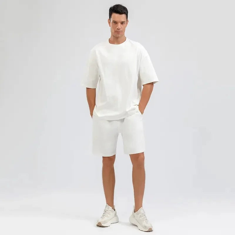 Custom Logo Polyester Fleece Winter Casual Workout Sportswear for Plus Size Men 2-Piece Breathable Tracksuit Set US Size