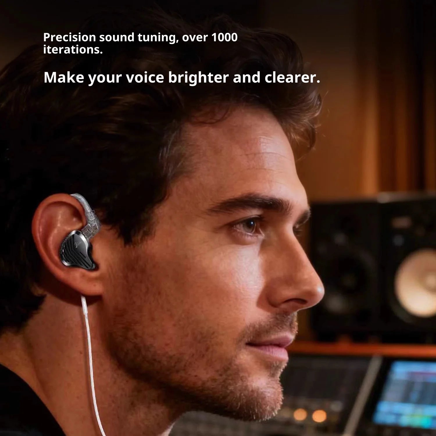 GK KUNTEN Dynamic Drive Headphones HIFI Heavy Bass Earbuds Sports Metal Headphones Detachable Eeadphones 2PIN KZ Zenith ED Gift