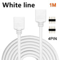 1-10pcs 3 4 Pin RGB Connector 1m  Extension Cable RGB LED Tape Power Cable 12V 4pin 5V 3pin for ARGB RGB Led Strip Light PC Fan