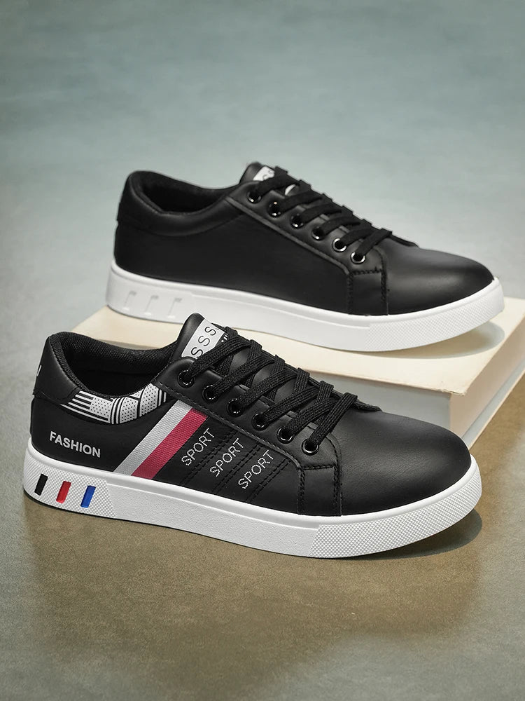 New Trendy Versatile Sneakers for Men, Low-Top Casual Sneakers, Waterproof, Non-Slip, Wear-Resistant Student Sports Shoes, Lightweight Soft-Soled Shoes for Daily Commuting