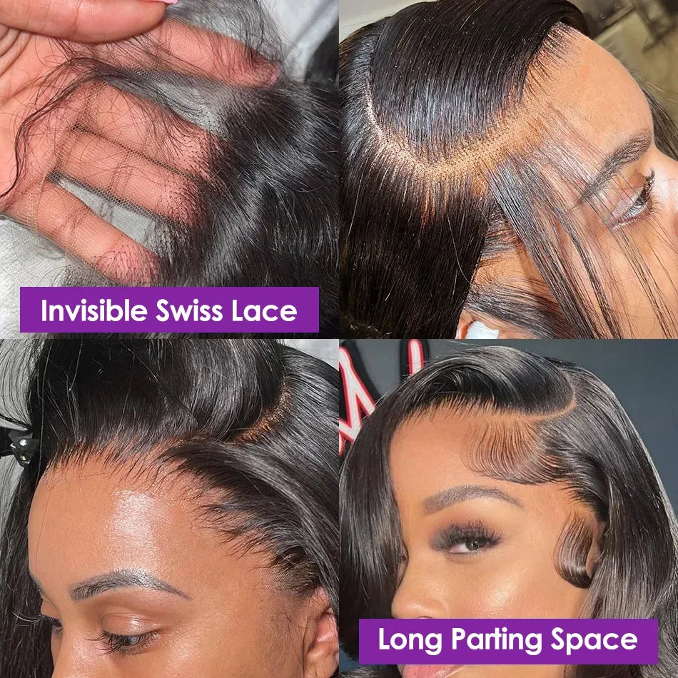 200% Transparent Body Wave Lace Front Brazilian 13x4 Curly Human Hair Wigs 13x6 Hd Lace Frontal Wig For Women 5x5 Closure Wig