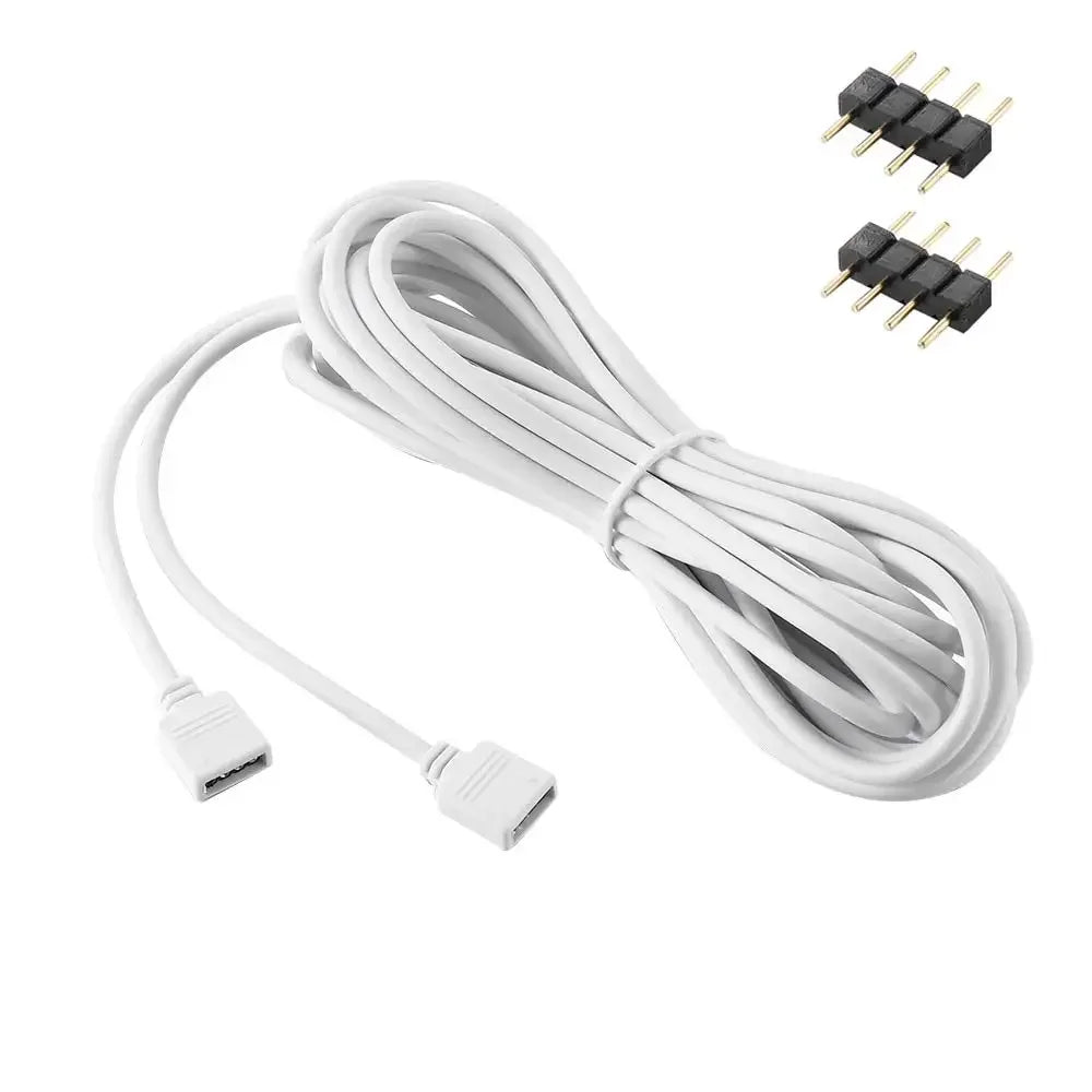 1-10pcs 3 4 Pin RGB Connector 1m  Extension Cable RGB LED Tape Power Cable 12V 4pin 5V 3pin for ARGB RGB Led Strip Light PC Fan
