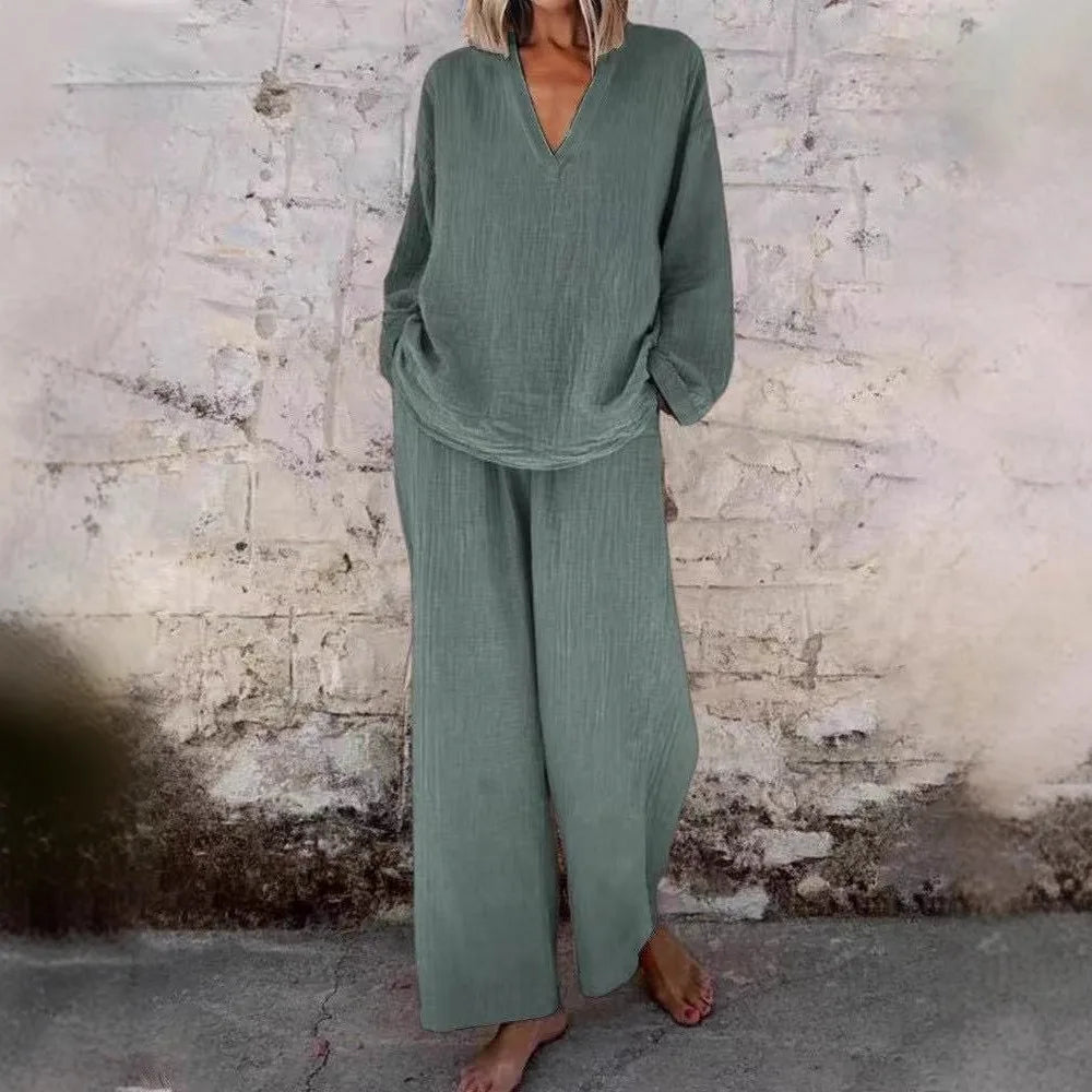 Pants Set Women Two Piece Sets Matching Sets Short Sleeve Print Letter Tops Long Pants High Waist Y2k Streetwear Casual Loose