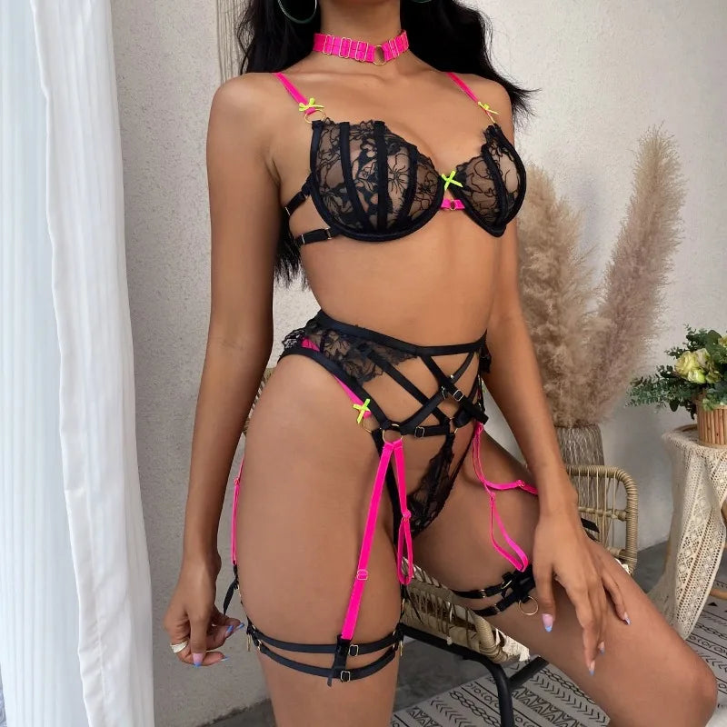 Panties and Bra Set Micro Threads Sexy Woman Lingerie Femme Sexys Women's Underwear Sets Sexy Lingere Womens Bodysuits Briefs