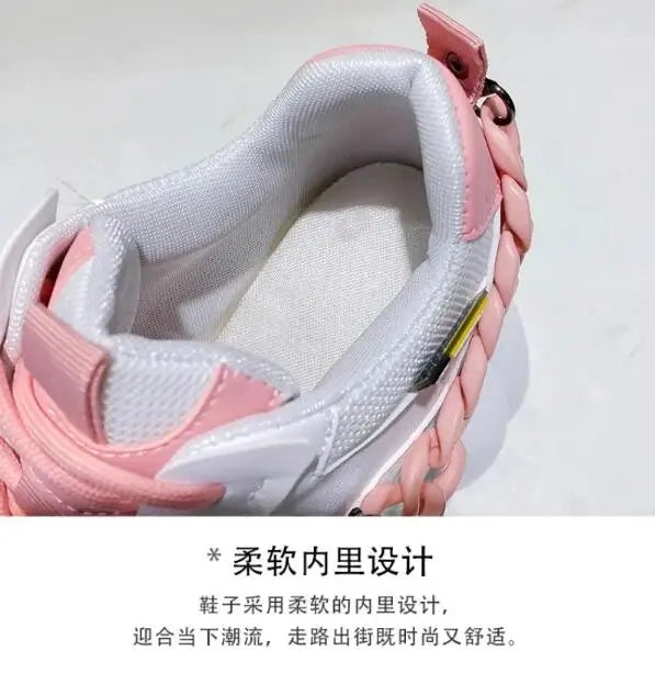 NEW Breathable Mesh 10CM Chunky Sneakers for Women Non Slip High Platform Sports Dad Shoes Woman Lace Up Thick Sole Casual Shoes