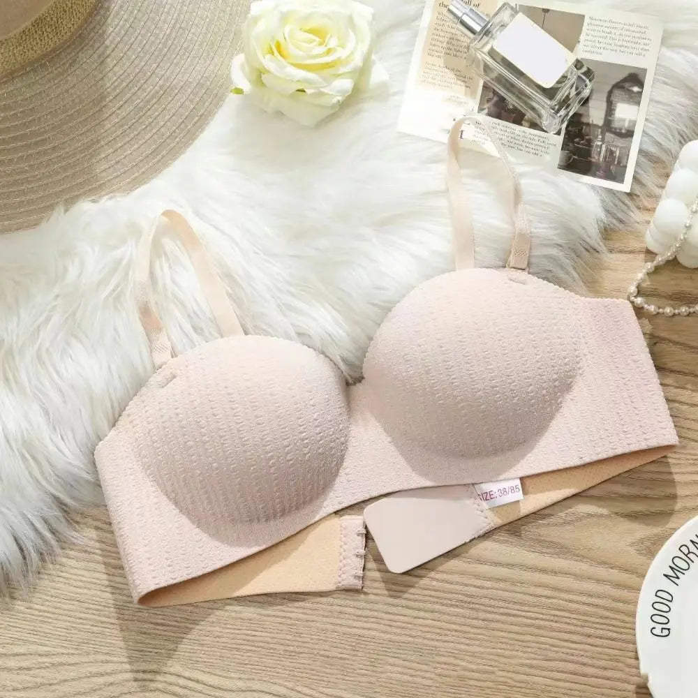 Comfortable Shockproof Seamless Deep V Bras Push Up Lingerie Wireless Bra Anti-sagging Underwear for Women Women