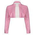 FAGADOER Y2k Punk Gothic Leather Jacket Women Cropped Lapel Letter Embroidery Moto Jackets Coat Short Female Streetwear 2025 New