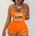 Sexy Spaghetti Strap Crop Tops And Short 2 Piece Sets Woman Outfit 2025 Summer Sexy Sport Casual Two Piece Set Women Short Sets