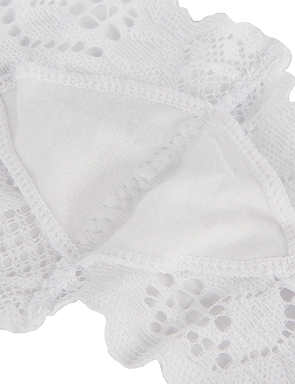 Comeondear Sexy Briefs Panties Women Floral Lace White High Waist Stretch Short Sexy Underwear Comfortable 6XL Plus Size Panties