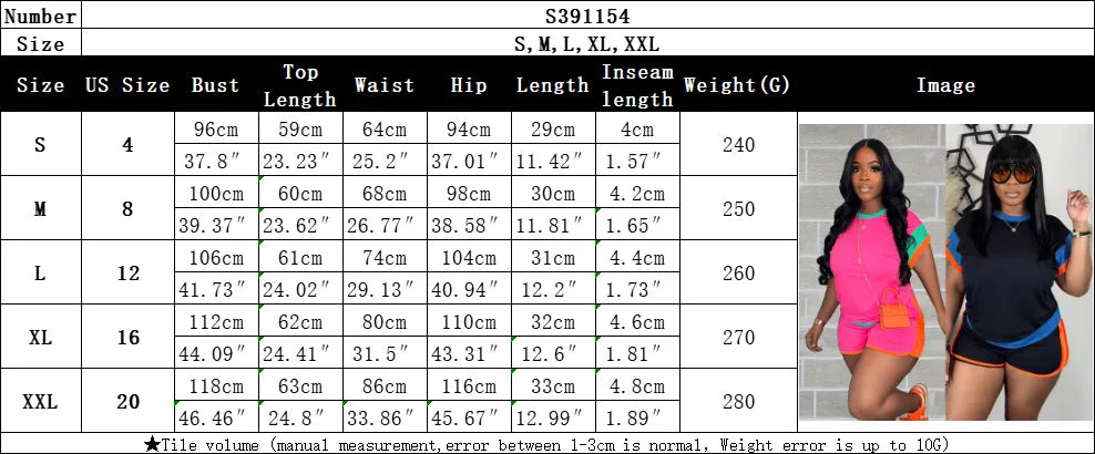 New Patchwork Casual Sporty 2 Piece Sets Women 2025 Summer Trend O-Neck Short Sleeve Tops And Shorts Matching Fitness Tracksuits