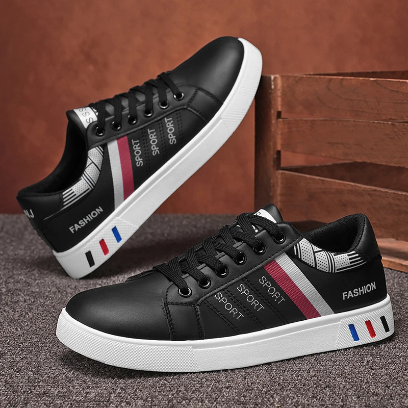 New Trendy Versatile Sneakers for Men, Low-Top Casual Sneakers, Waterproof, Non-Slip, Wear-Resistant Student Sports Shoes, Lightweight Soft-Soled Shoes for Daily Commuting