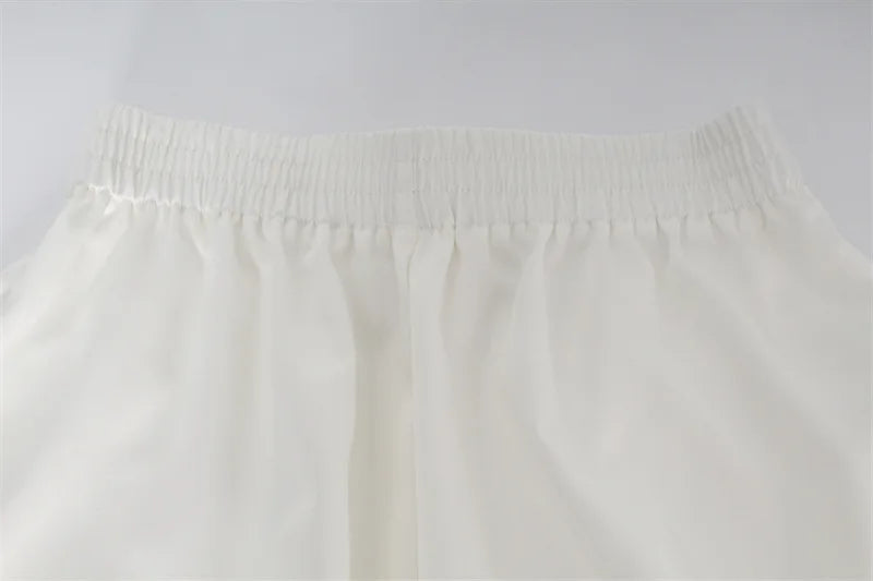 Women Pyjamas Suit Lace Up Ruffles Sexy Crop Top Pajama Tank Tops Crop Tops Set Shorts Summer White Sexy Vest Sleepwear 2024