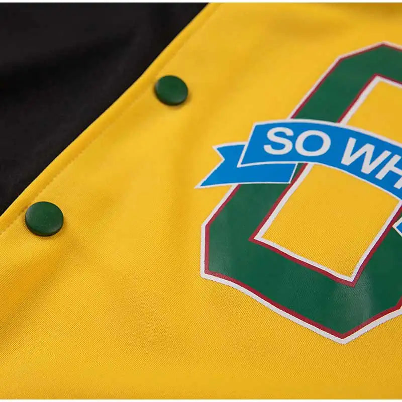 Women Patchwork Contrast Color Letter Embroidery Jackets 2025 Fashion Single Breasted Coat Female Full Sleeve Streetwear XS-4XL