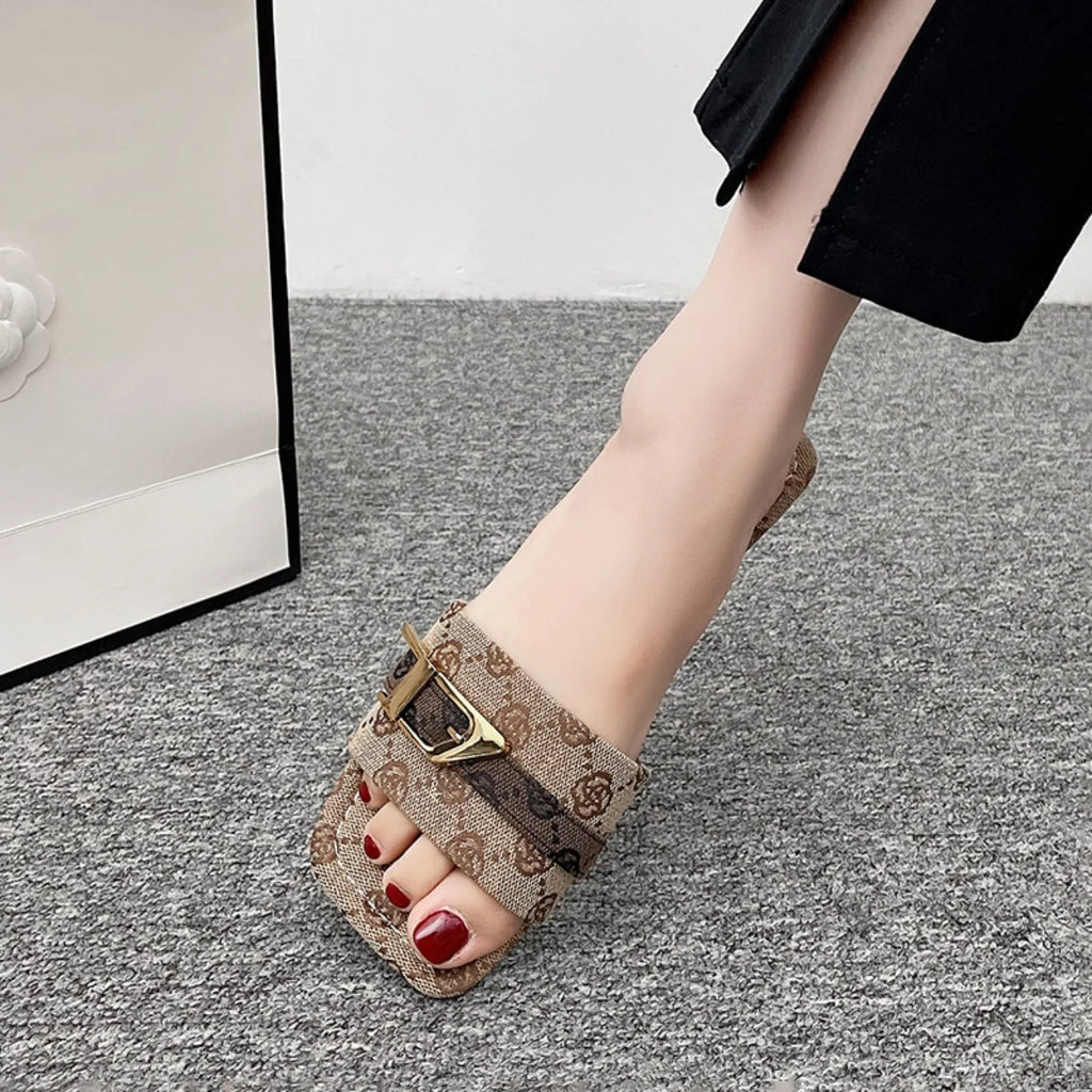 Women Denim Slippers Flat Peep Toe Sandals Ladies Casual Beach Slippers Female Luxury Flat Lightweight Shoes Woman Slides Women