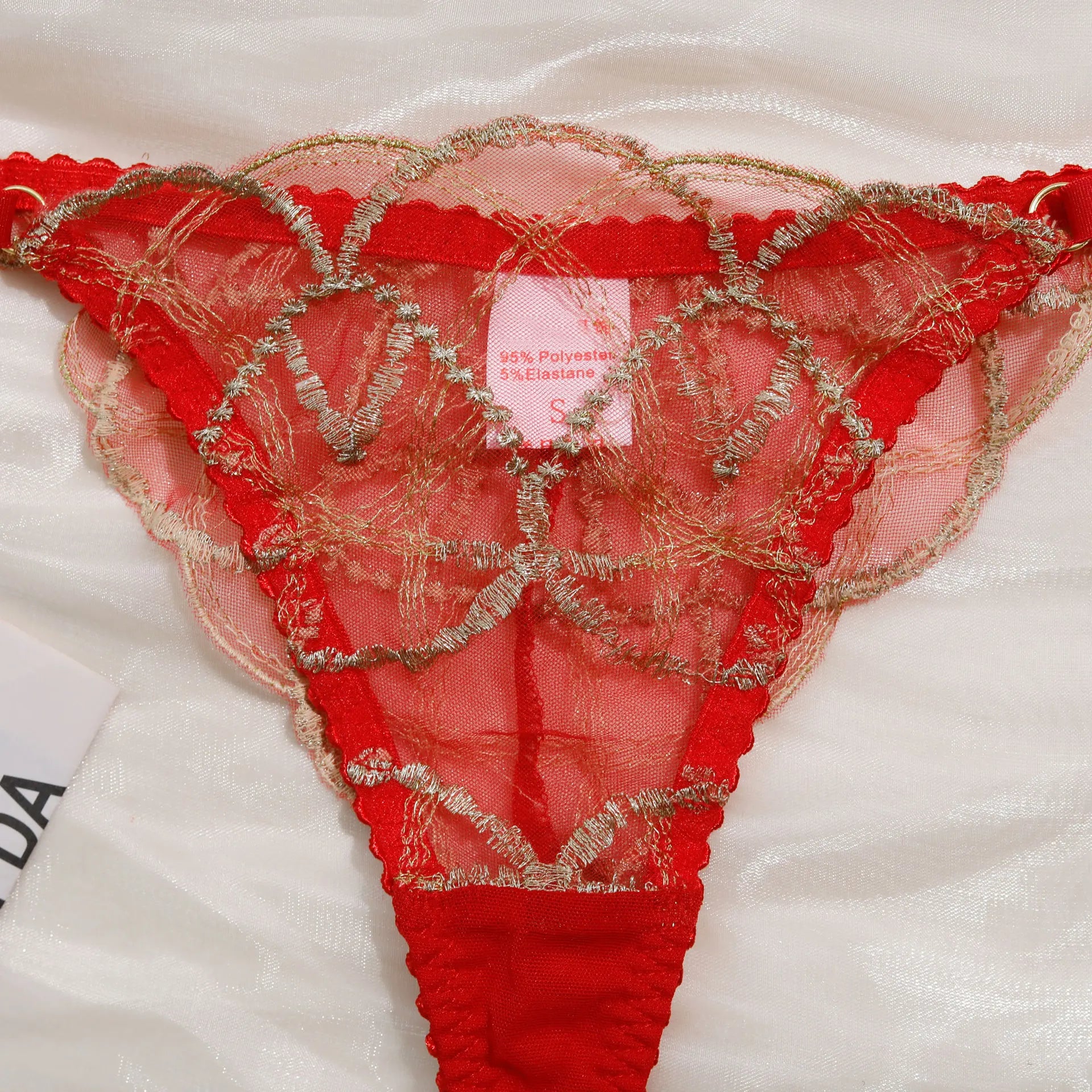 Diccvicc Elegant Lace Lingerie See Through Embroidery Floral Women Underwear 3 Pieces Bra Garter Set Sexy Outfit Intimate Kits