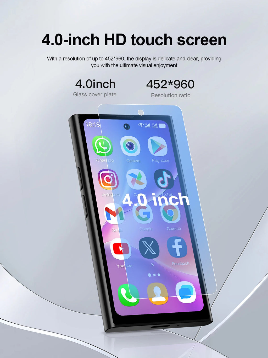 SERVO S27 Mini Smart Phone Android 10.0 WCDMA 3G Cellular Dual SIM 4.0" Display GPS 2000mAh 2+16GB Pocket Smartphones Play Store