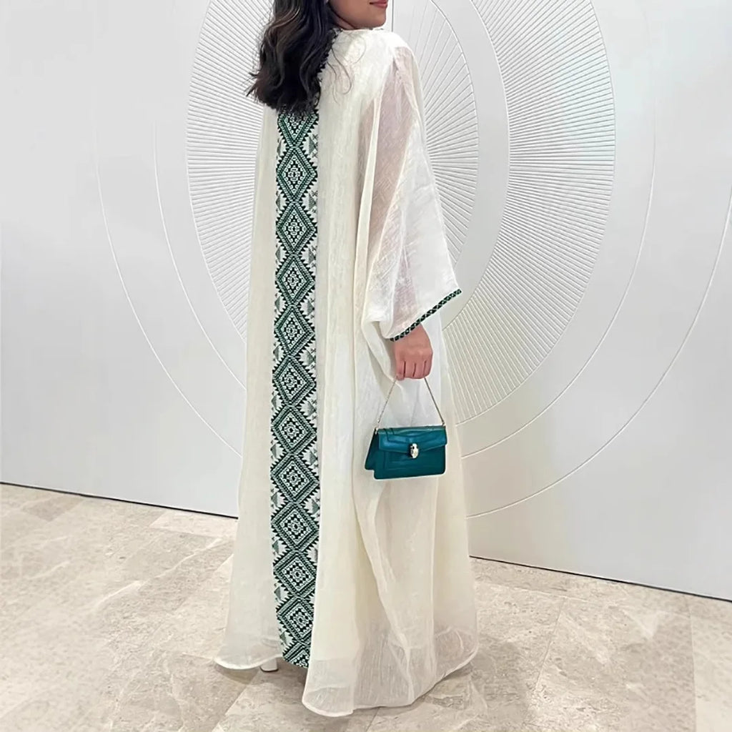 Muslim Dress 2 Piece Sets Women Modest Open Abaya Suit Dresses Cardigan Robe Morocco Dubai Kaftan Vestidos Jalabiya Outfits 2025