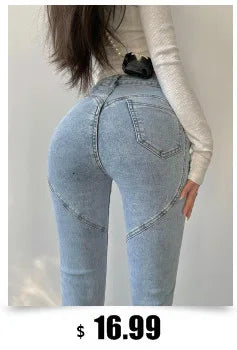 TVVOVVIN American Slim Sexy Versatile Women Spicy Girls Super Low Waist Super Short Tassels Denim Shorts Hot Women PY8E