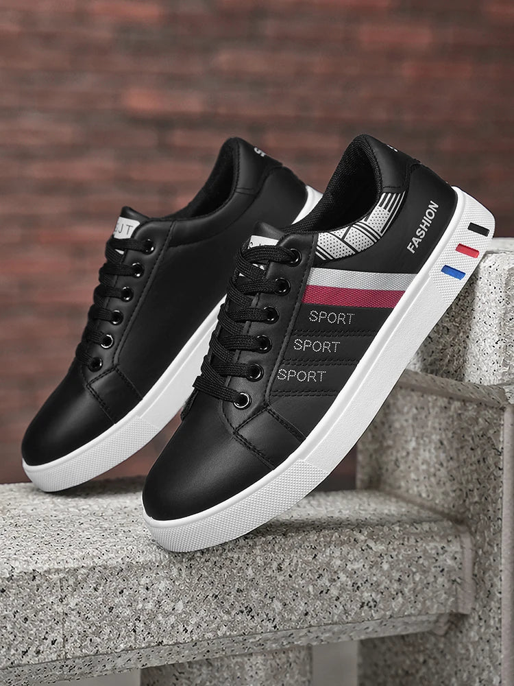 New Trendy Versatile Sneakers for Men, Low-Top Casual Sneakers, Waterproof, Non-Slip, Wear-Resistant Student Sports Shoes, Lightweight Soft-Soled Shoes for Daily Commuting