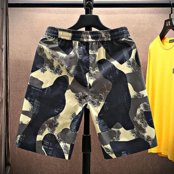 Shorts for Men Anime Graphic Board Man Short Pants Beach in Bulk with Ice Elastic Personalizate Fashion Streetwear New Pant 2025