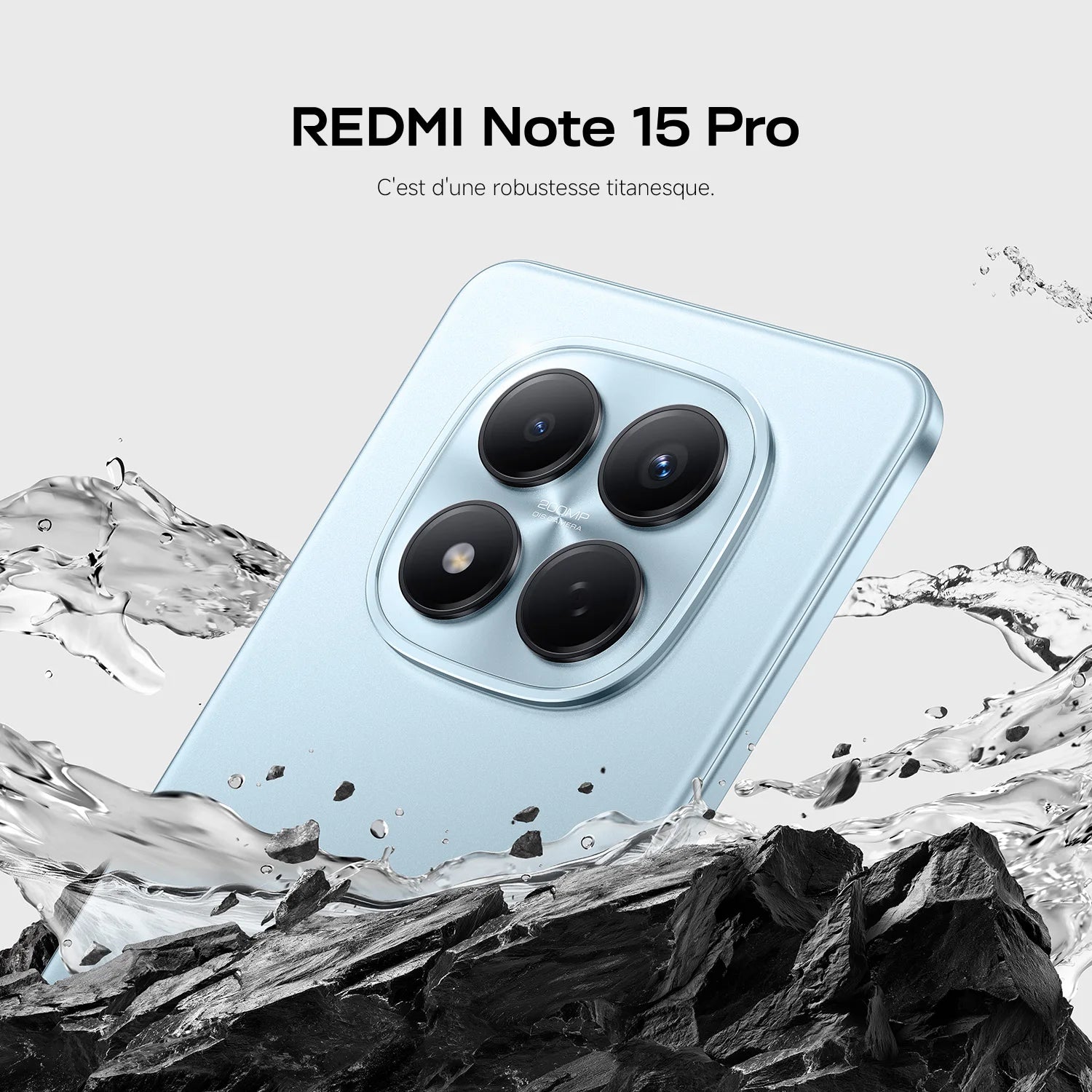 Xiaomi France|REDMI Note 15 Pro, Massive 6,500 mAh battery, Corning®Gorilla®Victus Glass®2, IP65 water and dust resistance