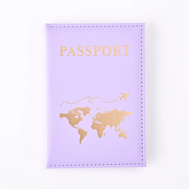 Simple New Passport Cover Case Fashion Credit Card Holder Wallet Pouch Women Men Travel Wedding Passport Covers Holder