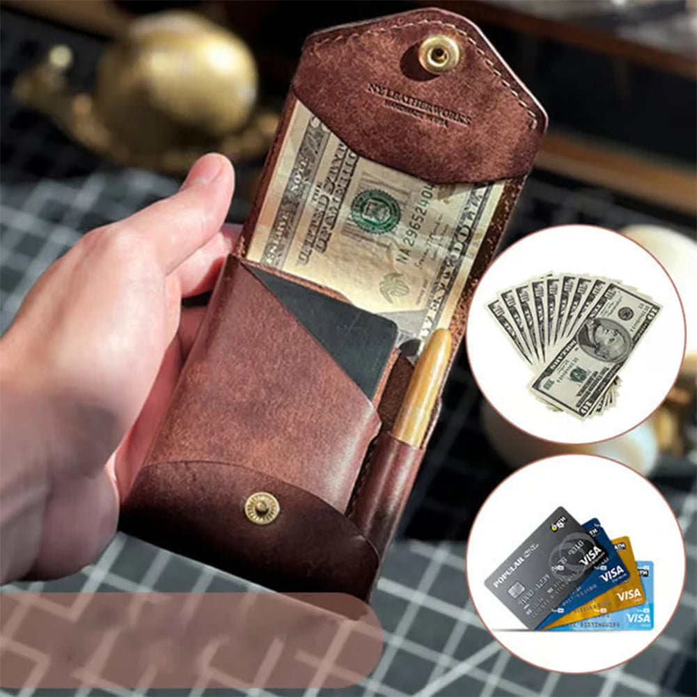 Money Wallet Bi-Fold Portable Wallet with Money Pocket Slim Minimalist Wallet Slim Card Holder for Graduation Gift and Daily Use