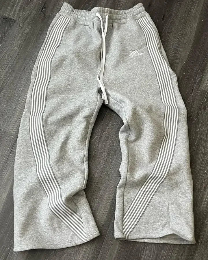 New Y2K American Jogging Elastic Waist Floor Length Pants Retro Bronzing Pink Sweatpants Polka Dotsoversized Loose Casual Pants