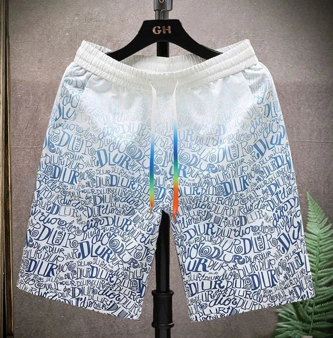 Shorts for Men Anime Graphic Board Man Short Pants Beach in Bulk with Ice Elastic Personalizate Fashion Streetwear New Pant 2025