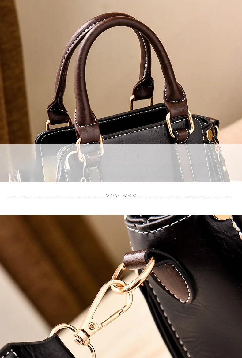 Women's Handbag Simple Casual Fashionable Retro Single Shoulder Crossbody Bag Versatile Large Capacity Shoulder Bag