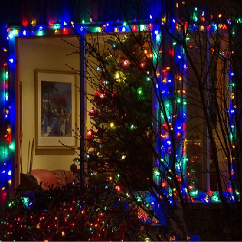 LED Christmas Fairy Lights 24V 50M/30M Waterproof String for Outdoor Garden Home Holiday Party Decoration