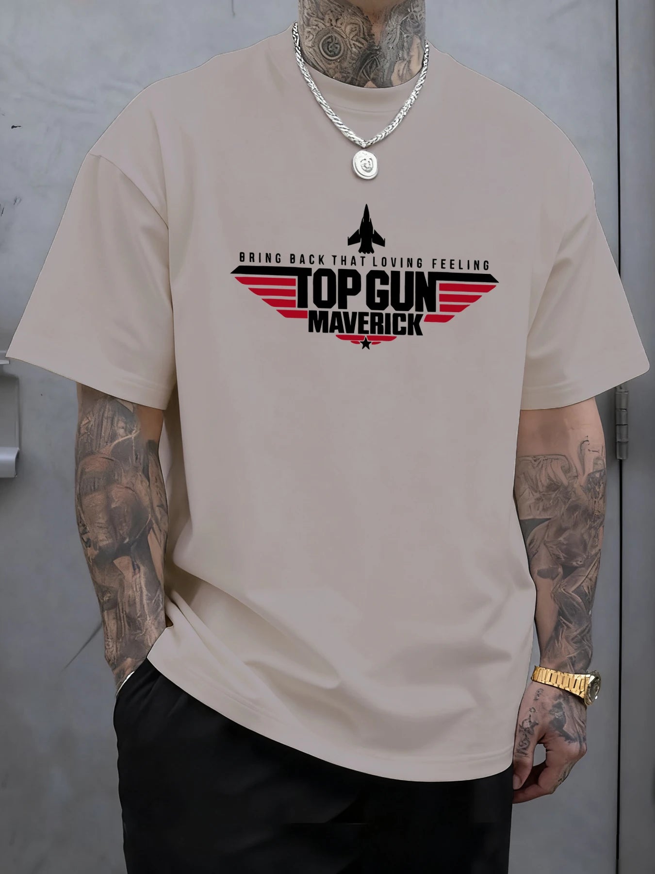 Top Gun Maverick Printing T Shirts Man Cotton Fashion T-Shirt Unisex Casual Oversize Clothes Soft Summer Trendy Street Tops