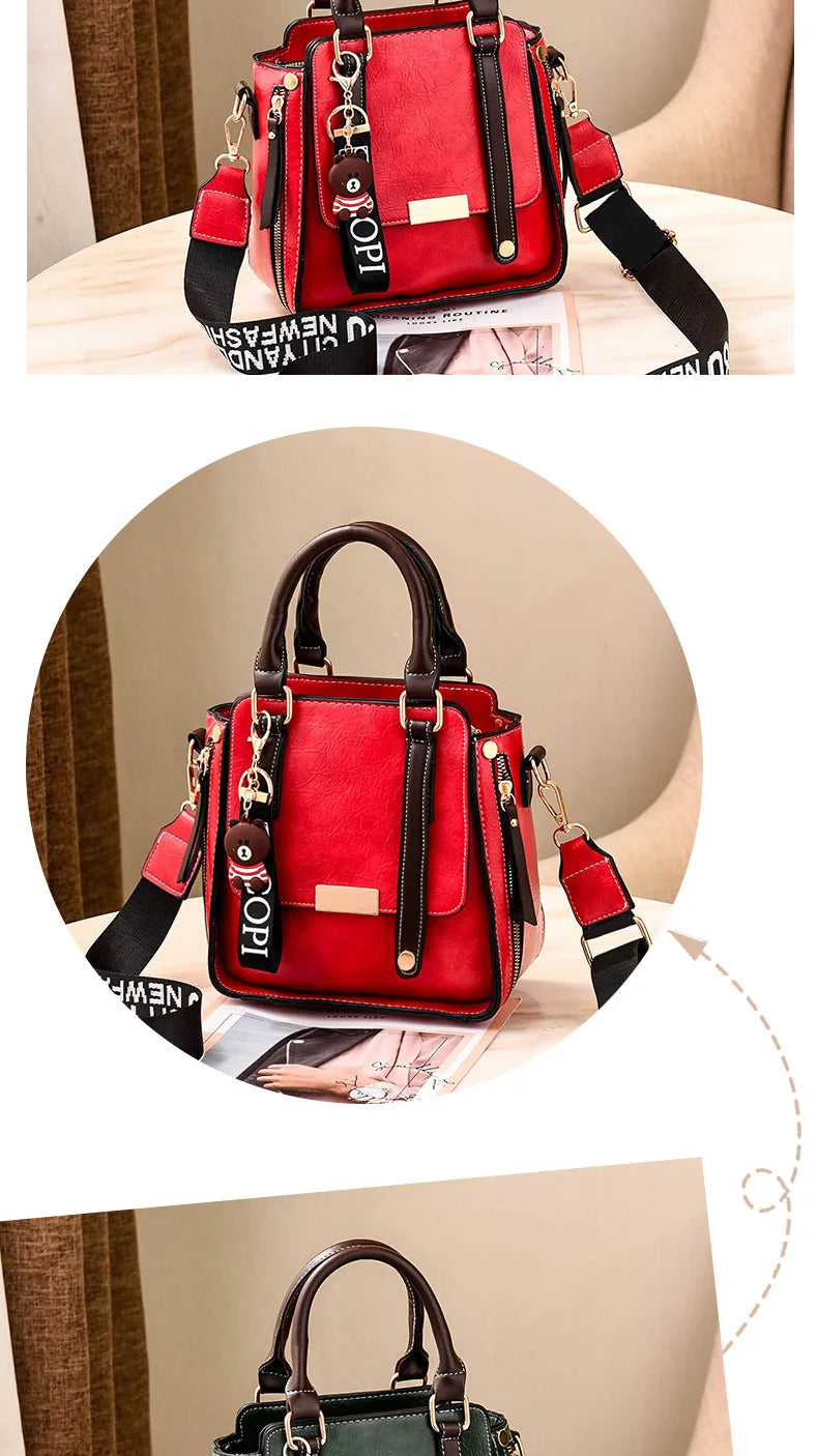 Women's Handbag Simple Casual Fashionable Retro Single Shoulder Crossbody Bag Versatile Large Capacity Shoulder Bag