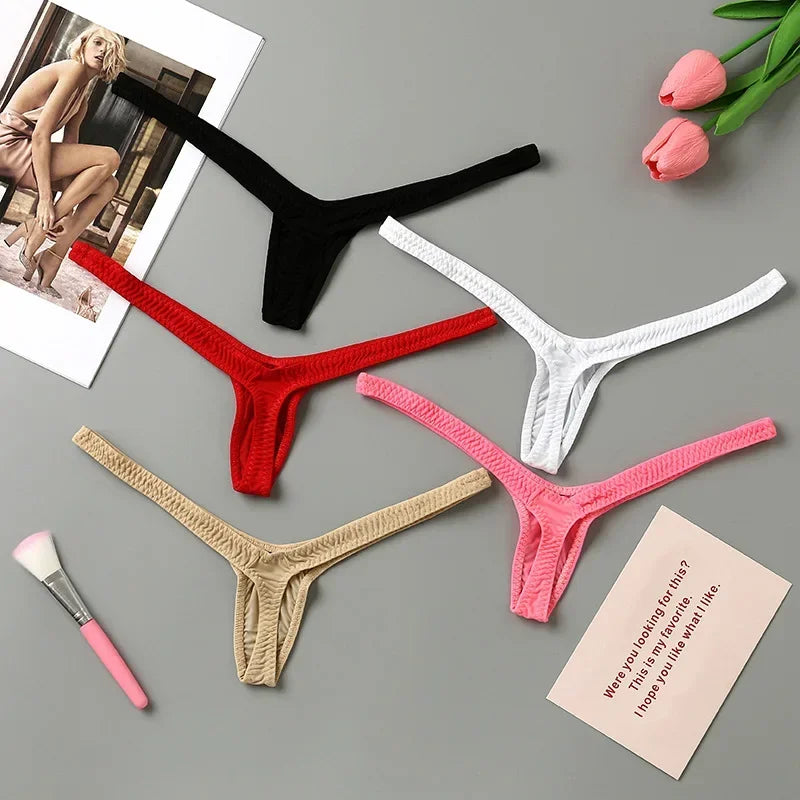 Mini Sexy Underwear Women Thong Low-Rise G-string Micro Bikini Bottom Thongs Female Panty