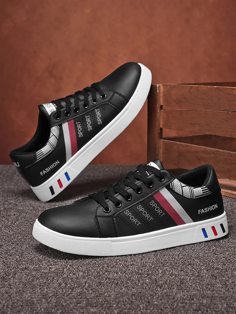 New Trendy Versatile Sneakers for Men, Low-Top Casual Sneakers, Waterproof, Non-Slip, Wear-Resistant Student Sports Shoes, Lightweight Soft-Soled Shoes for Daily Commuting