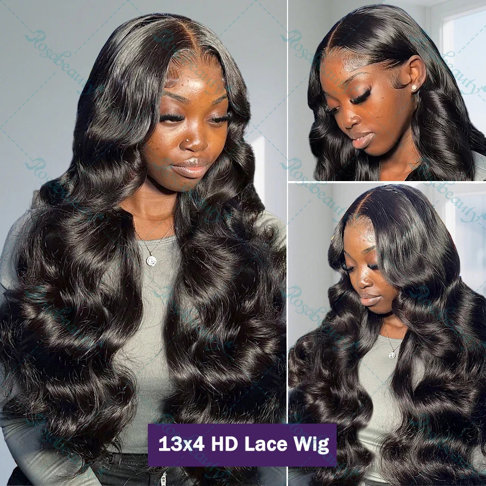 200% Transparent Body Wave Lace Front Brazilian 13x4 Curly Human Hair Wigs 13x6 Hd Lace Frontal Wig For Women 5x5 Closure Wig