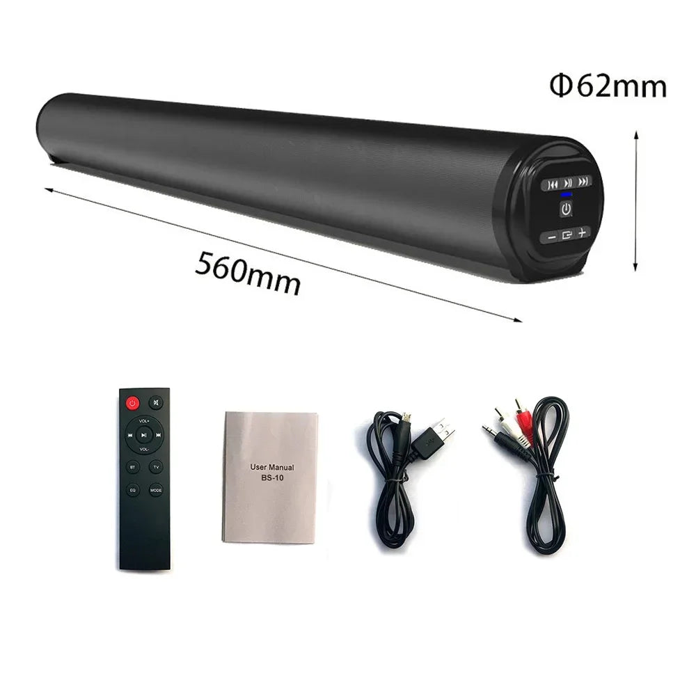 Super Powerful Sound Bar Portable Wireless Bluetooth Speaker Surround Stereo Home TV Sound Box Subwoofer FM Radio caixa de som