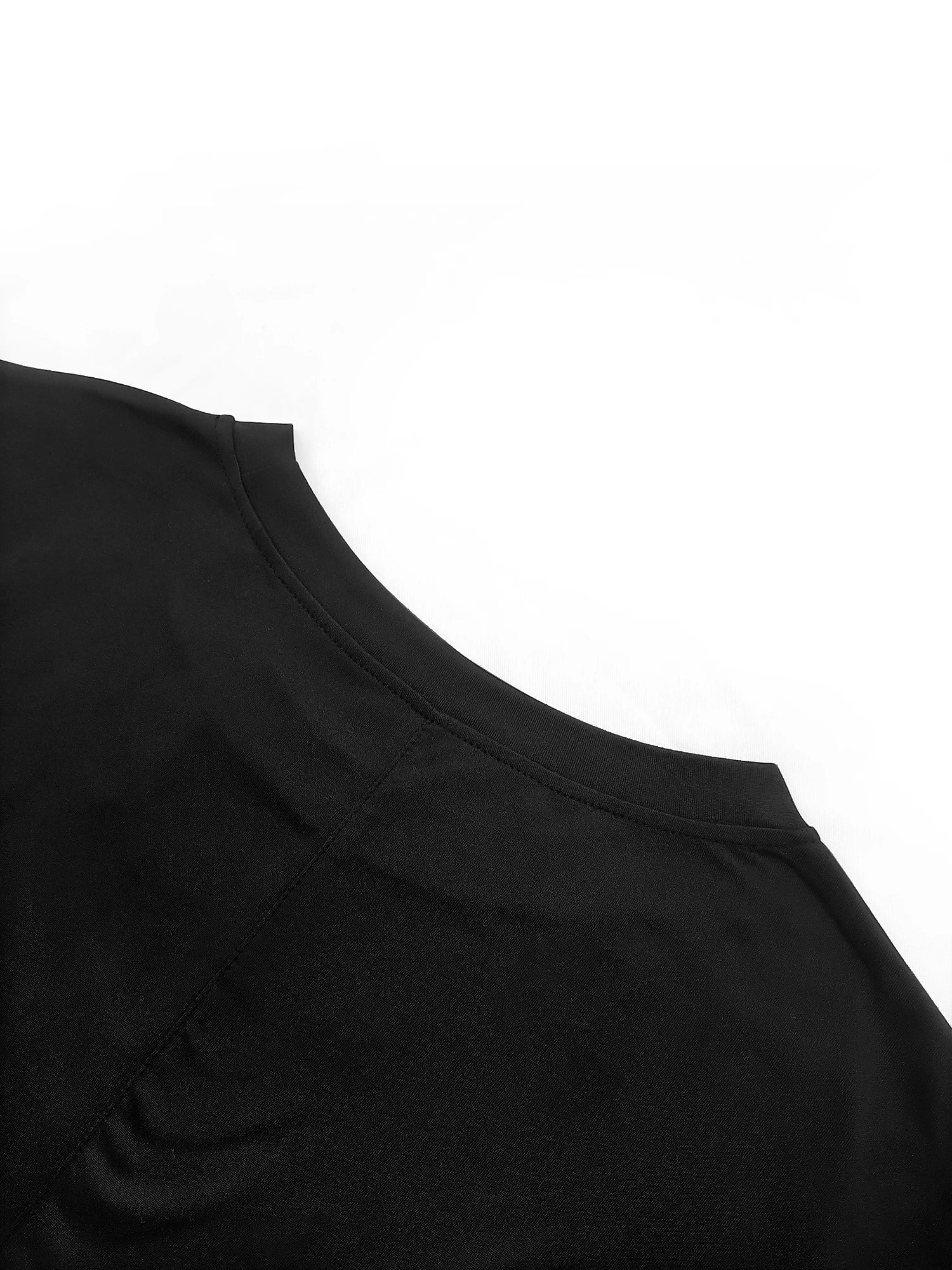 New Crew Neck T-shirt Dress Women, Loose Casual Rolled Short Sleeve Slimming A-line Skirt, Pocketed Vacation Style Mini Dress