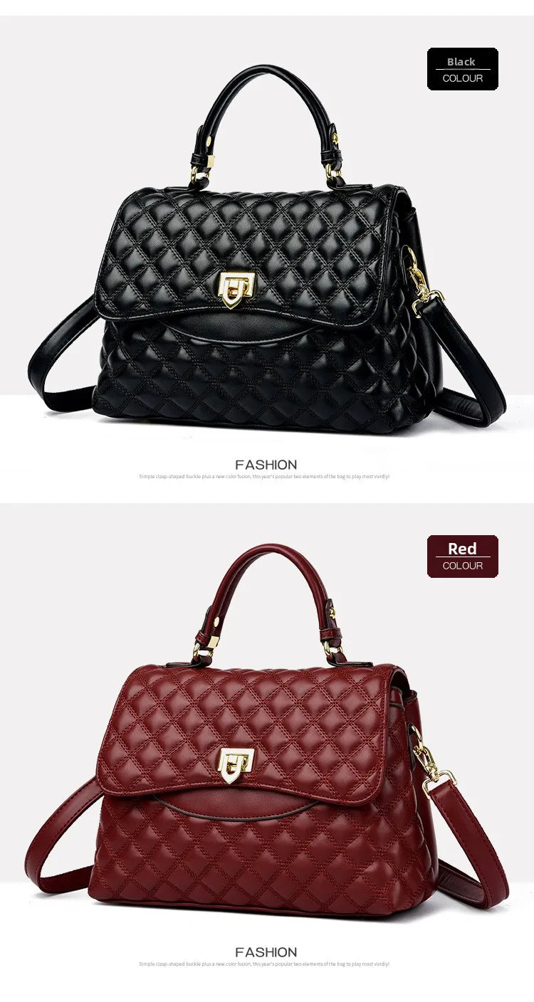 Fashionable Urban Women's Handbag 2025 Spring Season PU Material Medium Size Zipper Opening Soft Tote Bag Single Shoulder Bag