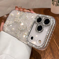 Diamond Bling Glitter Phone Case For iPhone 17 Air 11 12 13 16 Pro Max 15 14 16 Plus 17Pro Max Cute Butterfly Protector Cover