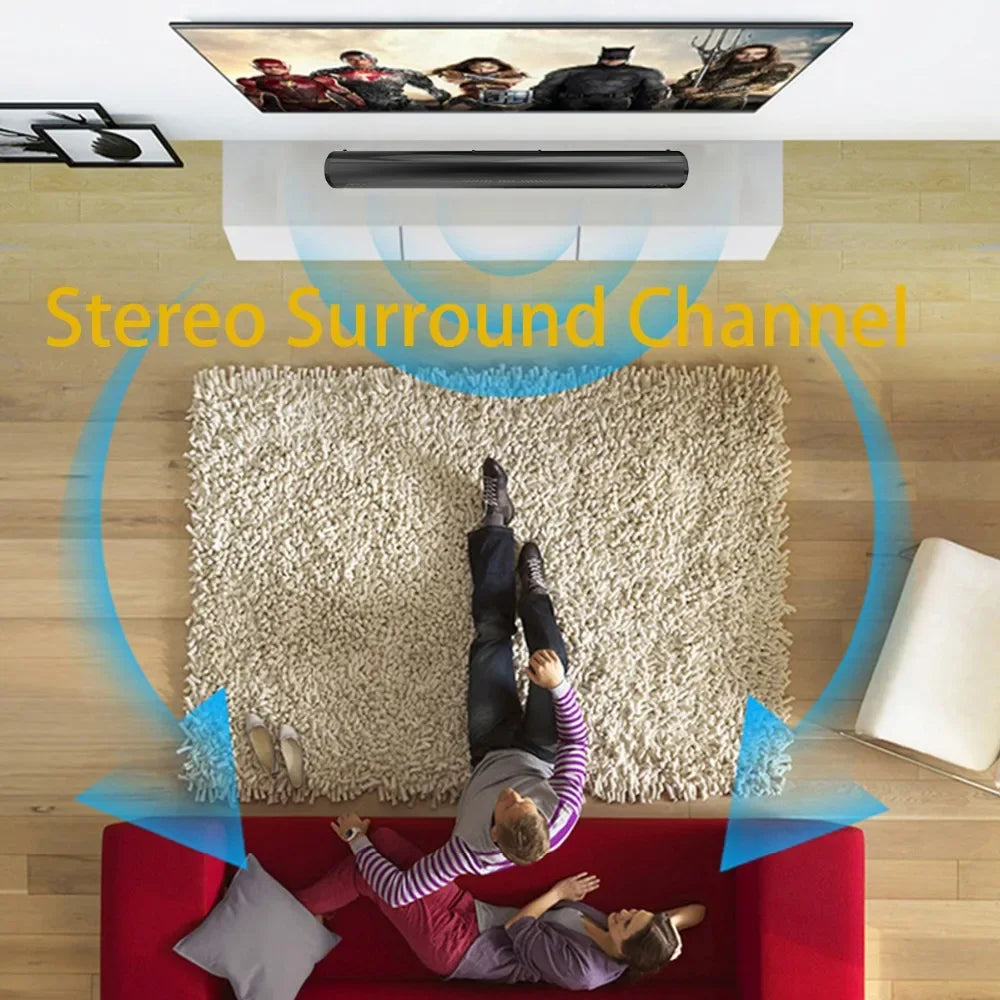 Super Powerful Sound Bar Portable Wireless Bluetooth Speaker Surround Stereo Home TV Sound Box Subwoofer FM Radio caixa de som